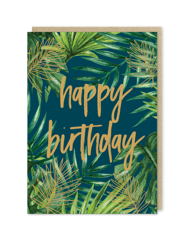 “happy birthday” Tropical – cardsonly